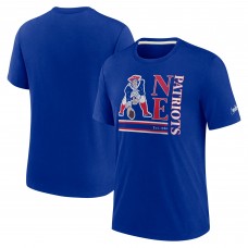 Футболка New England Patriots Nike Wordmark Logo Tri-Blend - Royal