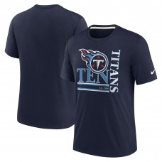 Футболка Tennessee Titans Nike Wordmark Logo Tri-Blend - Navy