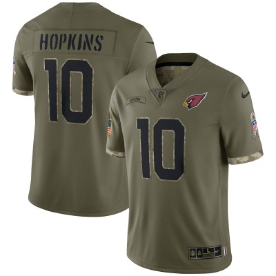 Джерси DeAndre Hopkins Arizona Cardinals Nike 2022 Salute To Service Limited - Olive