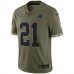 Джерси Jeremy Chinn Carolina Panthers Nike 2022 Salute To Service Limited - Olive