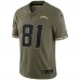 Джерси Mike Williams Los Angeles Chargers Nike 2022 Salute To Service Limited - Olive