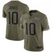 Джерси Mac Jones New England Patriots Nike 2022 Salute To Service Limited - Olive