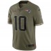 Джерси Mac Jones New England Patriots Nike 2022 Salute To Service Limited - Olive