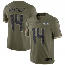 Игровая джерси DK Metcalf Seattle Seahawks Nike 2022 Salute To Service Limited - Olive