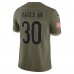 Джерси Jessie Bates III Cincinnati Bengals Nike 2022 Salute To Service Limited - Olive