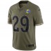Джерси Eric Dickerson Los Angeles Rams 2022 Salute To Service Retired Player Limited - Olive