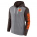 Толстовка на молнии Cleveland Browns Fanatics Heather Gray Down and Distance