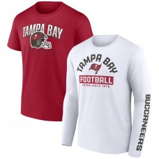 Футболка Tampa Bay Buccaneers Long and Short Sleeve Two-Pack - Red/White