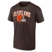 Футболка Cleveland Browns Long and Short Sleeve Two-Pack - Brown/White