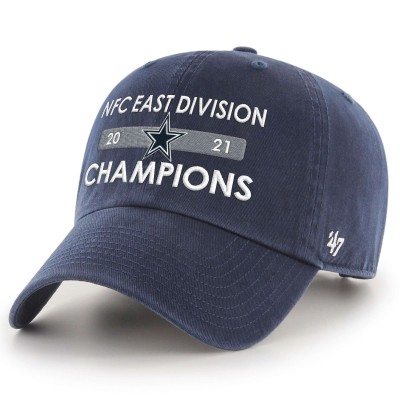 Бейсболка Dallas Cowboys 2021 NFC East Division Champions Clean Up - Navy - оригинальная атрибутика плейофф НФЛ 2021/2022
