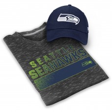 Бейсболка и футболка Seattle Seahawks - Heathered Gray/College Navy