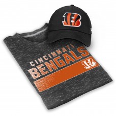 Бейсболка и футболка Cincinnati Bengals - Heathered Gray/Black