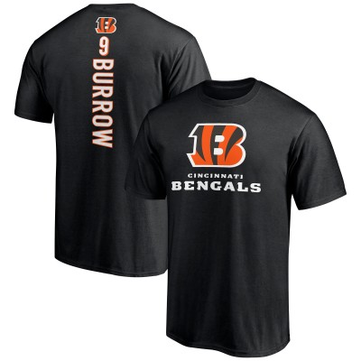 Joe Burrow Cincinnati Bengals Playmaker T-Shirt - Black - оригинальная атрибутика Цинциннати Бенгалс