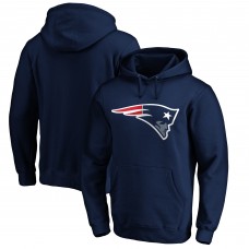 New England Patriots Navy Primary Logo Fitted Pullover Hoodie