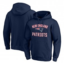 New England Patriots Navy Victory Arch Team Fitted Pullover Hoodie