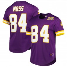 Футболка Randy Moss Minnesota Vikings Mitchell & Ness Retired Player Name & Number Mesh - Purple