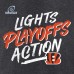 Толстовка с капюшоном Cincinnati Bengals 2021 NFL Playoffs Bound Lights Action - Charcoal - оригинальная атрибутика плейофф НФЛ 2021/2022