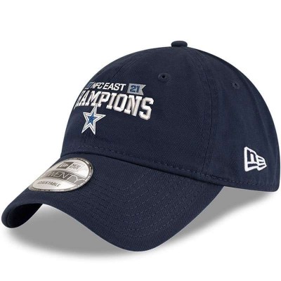 Бейсболка Dallas Cowboys New Era 2021 NFC East Division Champions 9TWENTY - Navy - оригинальная атрибутика плейофф НФЛ 2021/2022