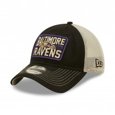 Бейсболка Baltimore Ravens New Era  Devoted Trucker 9TWENTY -  Black/Natural