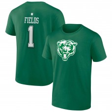 Футболка Justin Fields Chicago Bears St. Patricks Day Icon Player - Green