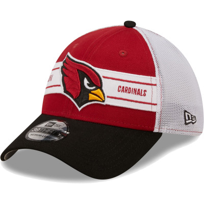 Бейсболка Arizona Cardinals New Era Cardinal/Black Team Banded 39THIRTY