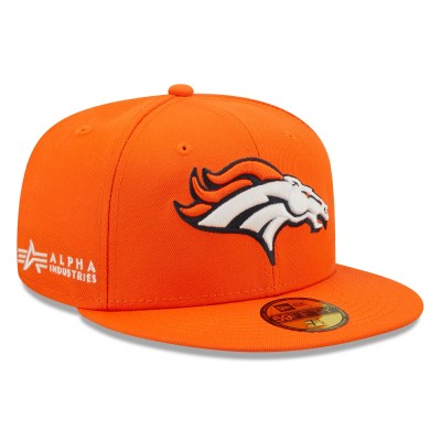 Бейсболка Denver Broncos New Era x Alpha Industries Alpha 59FIFTY - Orange