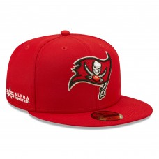 Tampa Bay Buccaneers New Era x Alpha Industries Alpha 59FIFTY Fitted Hat - Scarlet