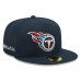 Бейсболка Tennessee Titans New Era x Alpha Industries Alpha 59FIFTY - Navy