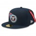 Бейсболка Tennessee Titans New Era x Alpha Industries Alpha 59FIFTY - Navy