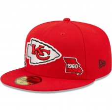 Бейсболка Kansas City Chiefs New Era Identity 59FIFTY - Red