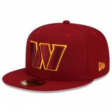 Бейсболка Washington Commanders New Era Team Basic 59FIFTY - Burgundy