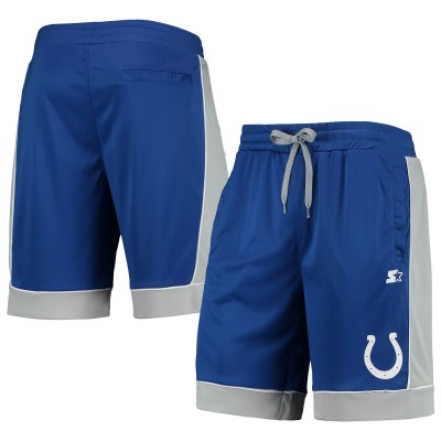 Indianapolis Colts Starter Royal/Gray Fan Favorite Fashion Shorts