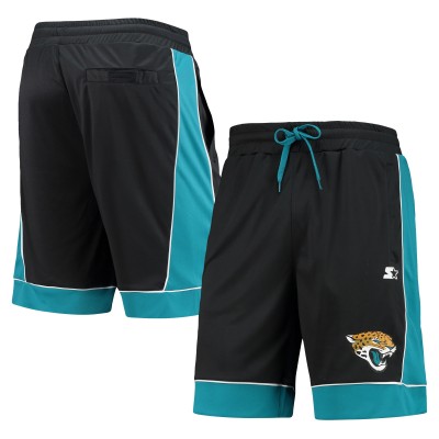 Jacksonville Jaguars Starter Black/Teal Fan Favorite Fashion Shorts