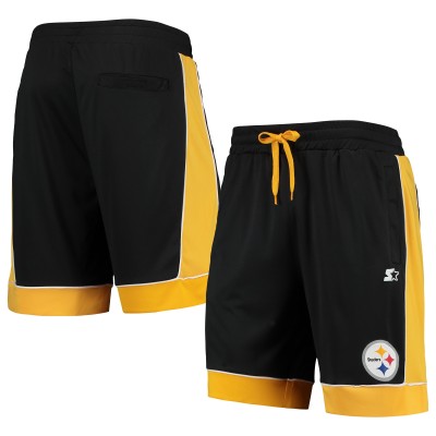 Шорты Pittsburgh Steelers Starter Fan Favorite Fashion - Black/Gold