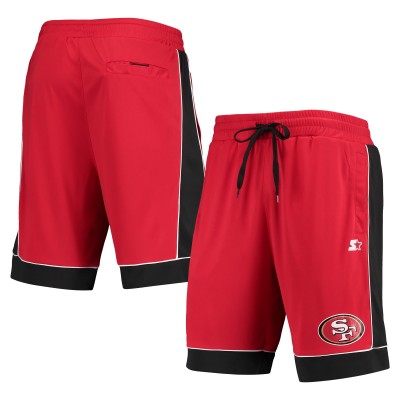 San Francisco 49ers Starter Scarlet/Black Fan Favorite Fashion Shorts