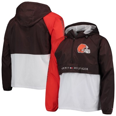 Ветровка на короткой молнии Cleveland Browns Tommy Hilfiger Raglan- Brown/Orange