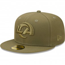 Бейсболка Los Angeles Rams New Era Color Pack 59FIFTY - Olive