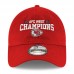 Бейсболка Kansas City Chiefs New Era 2021 AFC West Division Champions 9TWENTY - Red - оригинальная атрибутика плейофф НФЛ 2021/2022