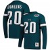 Лонгслив с номером Brian Dawkins Philadelphia Eagles Mitchell & Ness Retired - Midnight Green