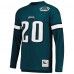 Лонгслив с номером Brian Dawkins Philadelphia Eagles Mitchell & Ness Retired - Midnight Green