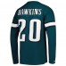 Лонгслив с номером Brian Dawkins Philadelphia Eagles Mitchell & Ness Retired - Midnight Green