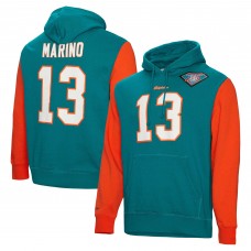 Толстовка Dan Marino Miami Dolphins Mitchell & Ness Retired Player Name & Number - Aqua