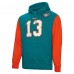 Толстовка Dan Marino Miami Dolphins Mitchell & Ness Retired Player Name & Number - Aqua