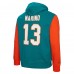 Толстовка Dan Marino Miami Dolphins Mitchell & Ness Retired Player Name & Number - Aqua