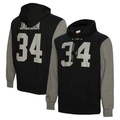 Толстовка Bo Jackson Las Vegas Raiders Mitchell & Ness Retired Player Name & Number - Black
