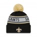 Шапка с помпоном New Orleans Saints New Era  Repeat - Black
