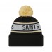 Шапка с помпоном New Orleans Saints New Era  Repeat - Black
