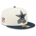 Бейсболка Dallas Cowboys New Era 2022 Sideline 59FIFTY - Cream/Navy