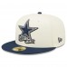 Бейсболка Dallas Cowboys New Era 2022 Sideline 59FIFTY - Cream/Navy