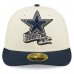 Бейсболка Dallas Cowboys New Era 2022 Sideline Low Profile 59FIFTY - Cream/Navy